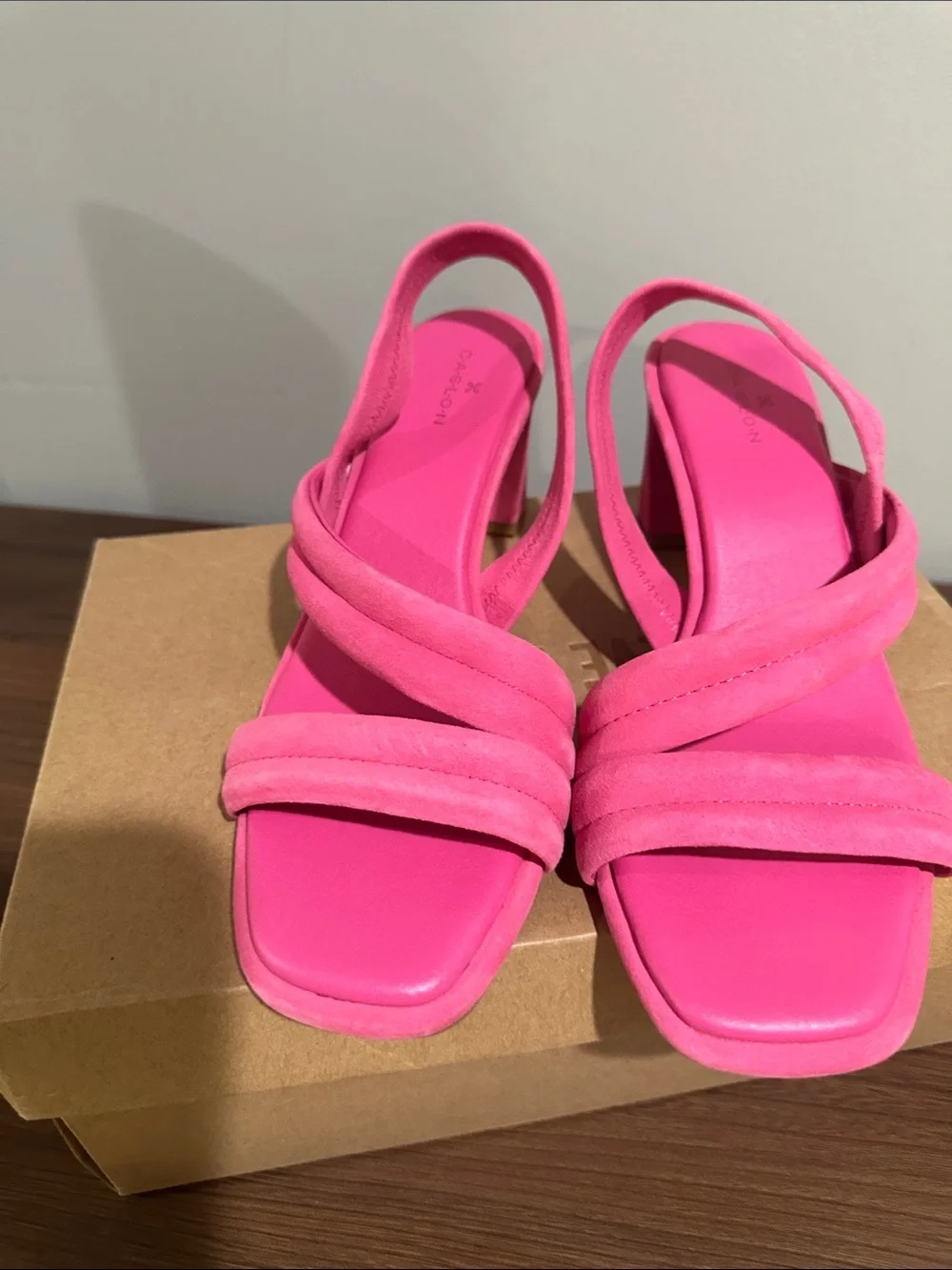 Steve Madden Vibrant Pink Slingback Heeled Sandals